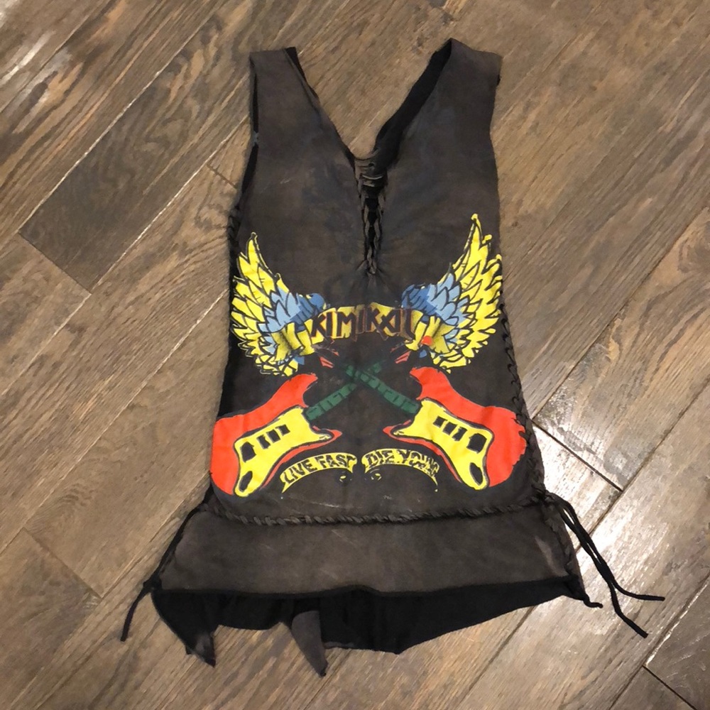 Super rare live fast die young kimikal guitar 🎸